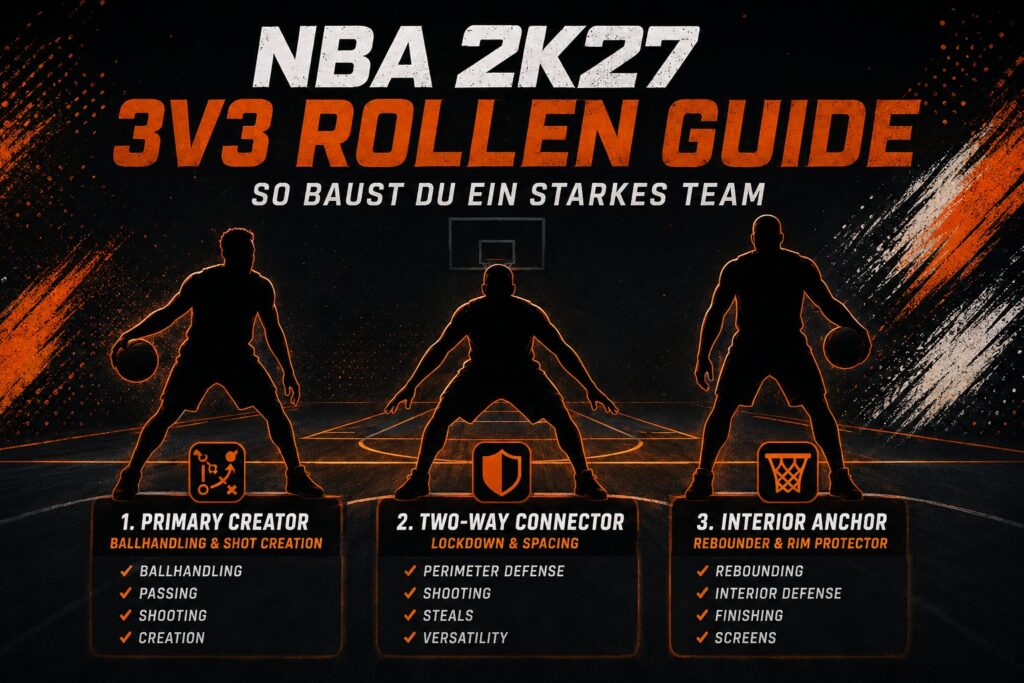 NBA 2K27 3v3 Rollen Guide: So baust du ein starkes Team