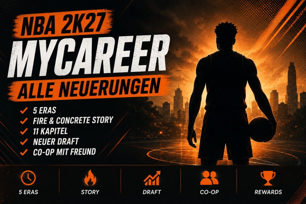 NBA 2K27 MyCAREER: Alle Neuerungen, Story, Eras & Co-Op erklärt