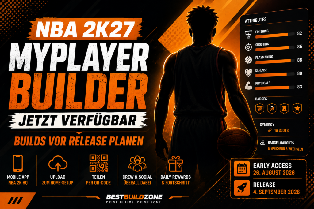 NBA 2K27 MyPLAYER Builder ist live: Builds schon vor Release erstellen