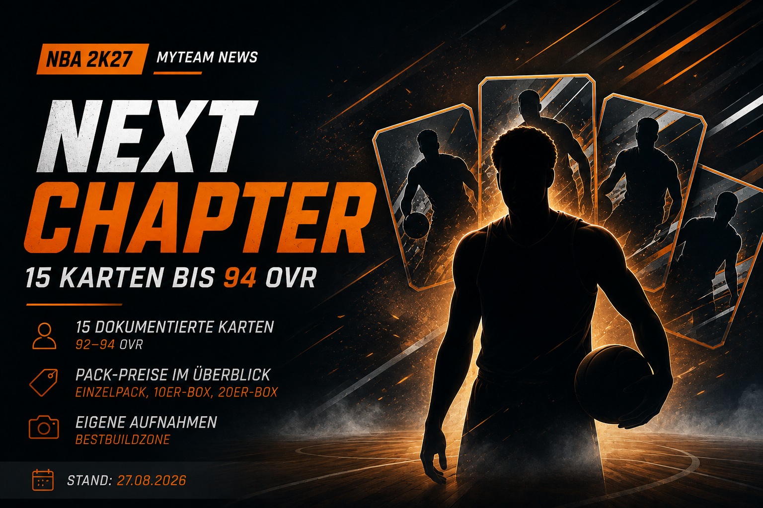 NBA 2K27 MyTEAM Next Chapter: 15 Karten bis 94 OVR + Pack-Preise