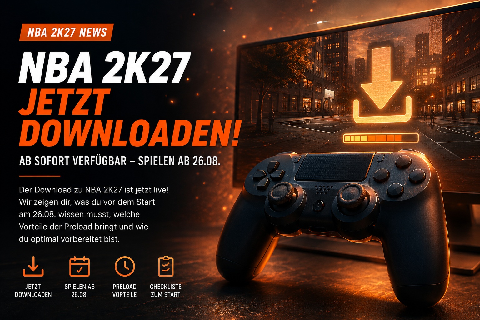 NBA 2K27 Preload gestartet: Download ist jetzt möglich