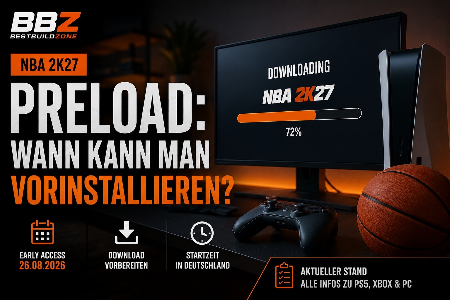 NBA 2K27 Preload: Wann kann man das Spiel vorinstallieren?